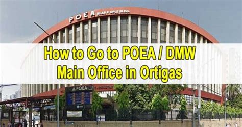 poea branch in batangas|How to Go to POEA/DMW Main Office in Ortigas, Mandaluyong.